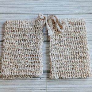(2) Exfoliating Soap Bags | Nwot